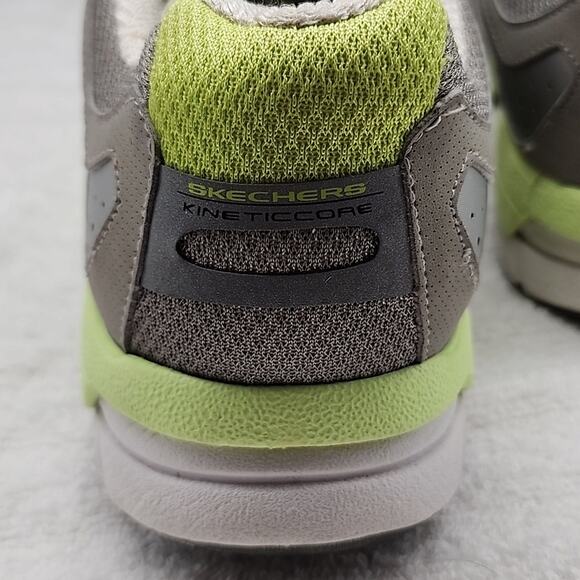 πSKECHERSπKINETIC CORE TONE UP LADIES 11 GREY/LIME GREEN GUC GOOD RUBBER SOLE - Picture 10 of 16